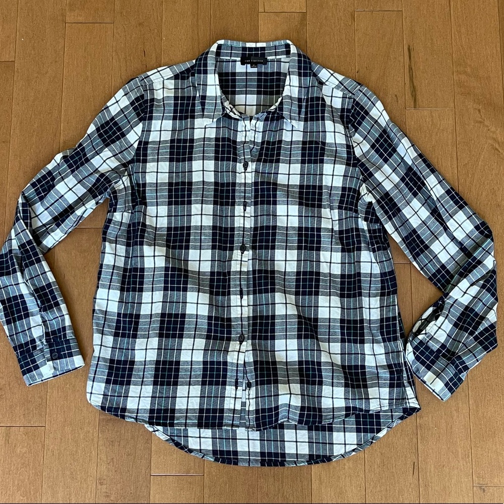The Limited Plaid Button Down in Medium